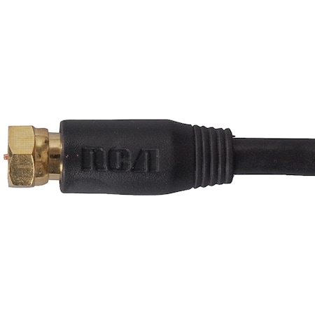 RCA RG6 50 ft. Coaxial Cable (Black) VHB655R